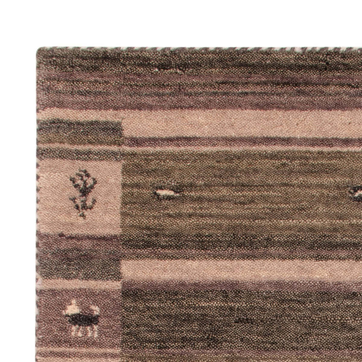 Gabbeh Teppich - Softy - 90 x 60 cm - silber