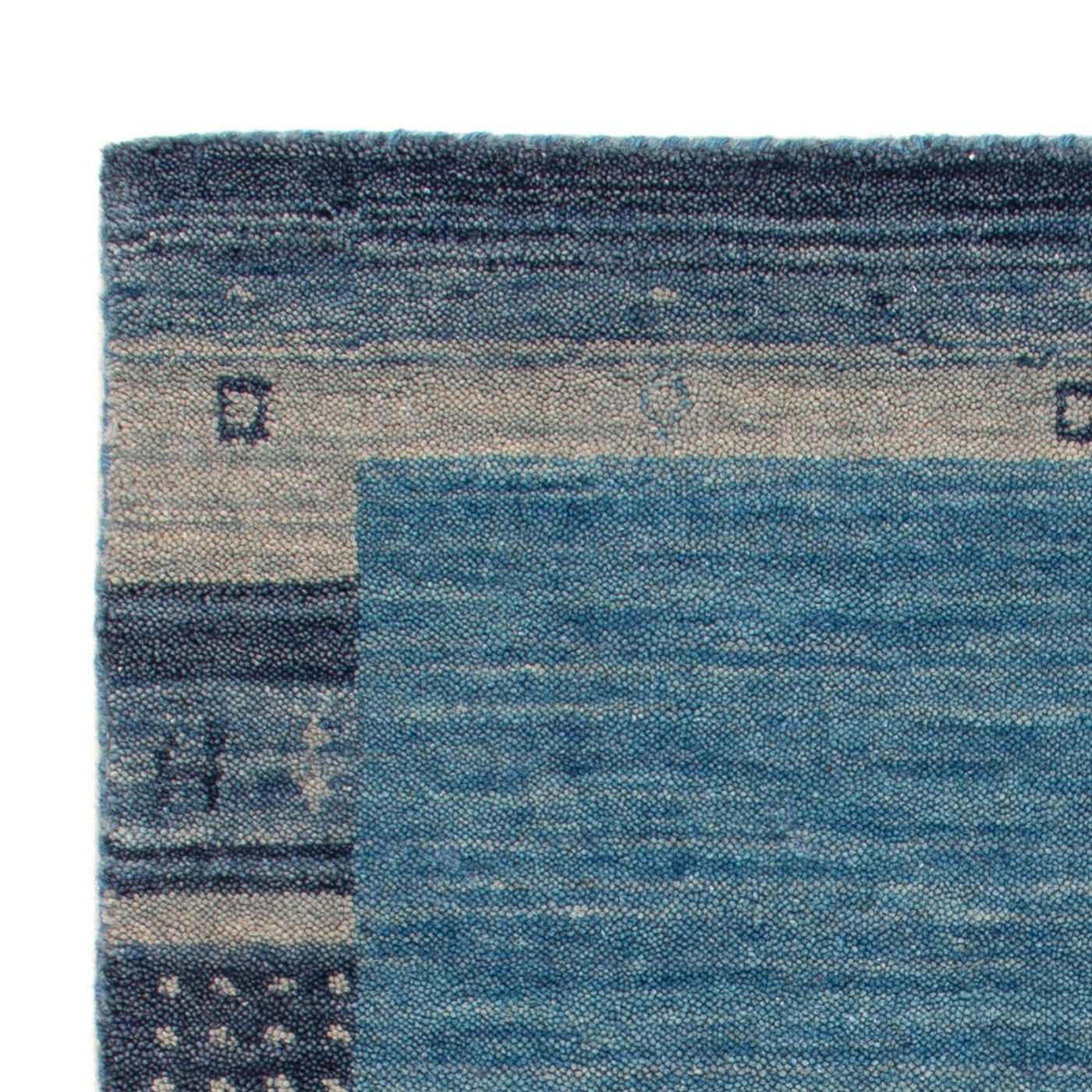Gabbeh Teppich - Softy - 90 x 60 cm - blau