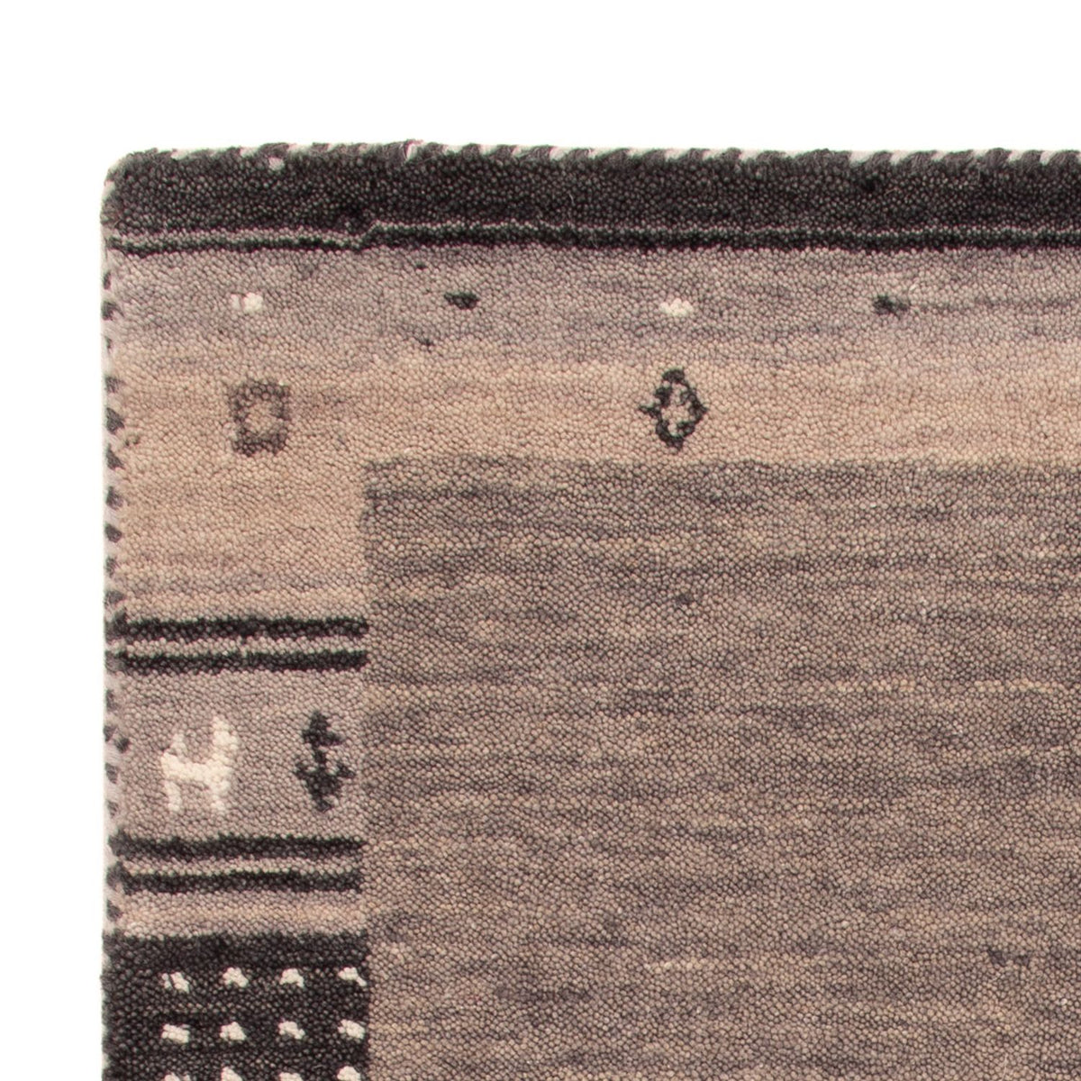 Gabbeh Teppich - Softy - 90 x 60 cm - grau