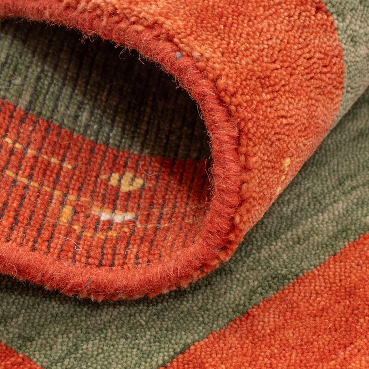 Gabbeh Teppich - Softy - 90 x 60 cm - grün