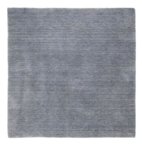 Gabbeh Teppich - Loribaft Softy quadratisch  - 150 x 150 cm - grau