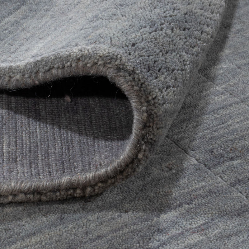 Gabbeh Teppich - Loribaft Softy quadratisch  - 150 x 150 cm - grau