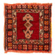 Orientteppich - 27 x 24 cm - rot