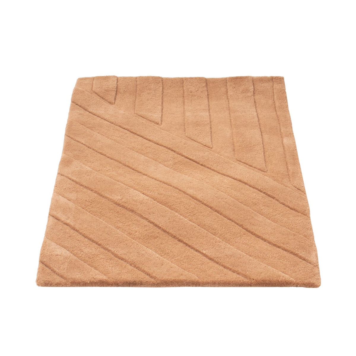 Wollteppich - 90 x 60 cm - lachs