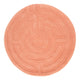 Wollteppich rund  - 80 x 80 cm - lachs