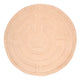 Wollteppich rund  - 80 x 80 cm - beige