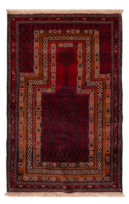 Belutsch Teppich - 138 x 91 cm - rot