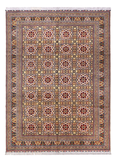 Afghan Teppich 250x330cm - Orientteppich - dunkelbeige
