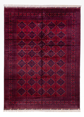 Afghan Teppich - 346 x 241 cm - rot
