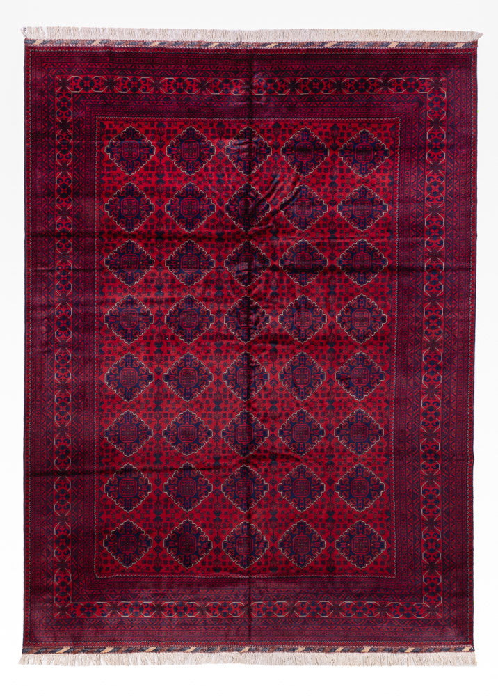 Afghan Teppich - 346 x 241 cm - rot