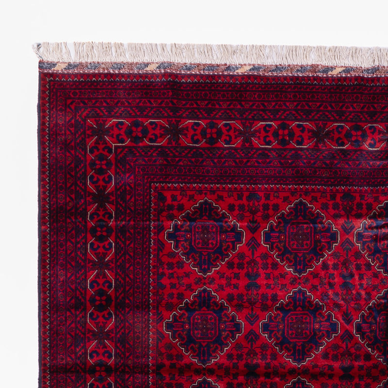 Afghan Teppich - 346 x 241 cm - rot