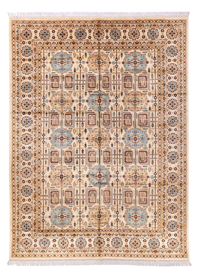 Afghan Teppich 245x346cm - Orientteppich - hellbeige