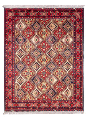Afghan Teppich - 198 x 152 cm - mehrfarbig