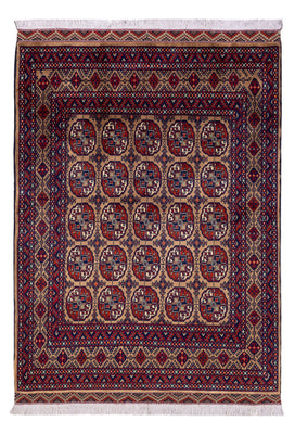 Afghan Teppich - 195 x 148 cm - dunkelbeige