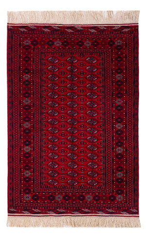 Afghan Teppich - Buchara - 194 x 133 cm - dunkelrot