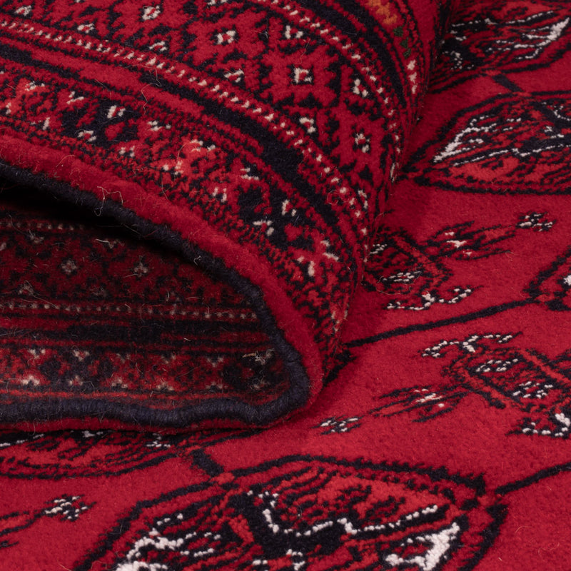 Afghan Teppich - Buchara - 194 x 133 cm - dunkelrot