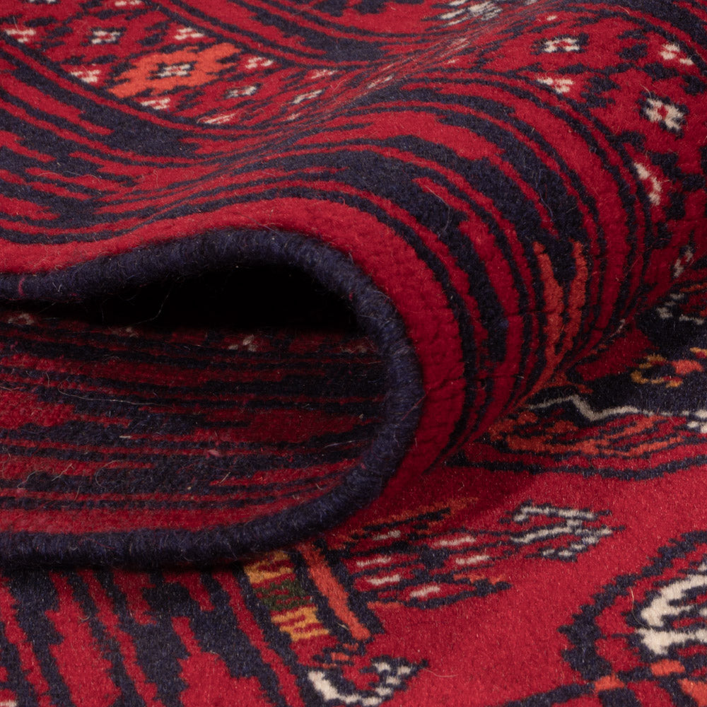 Afghan Teppich - Buchara - 189 x 133 cm - dunkelrot