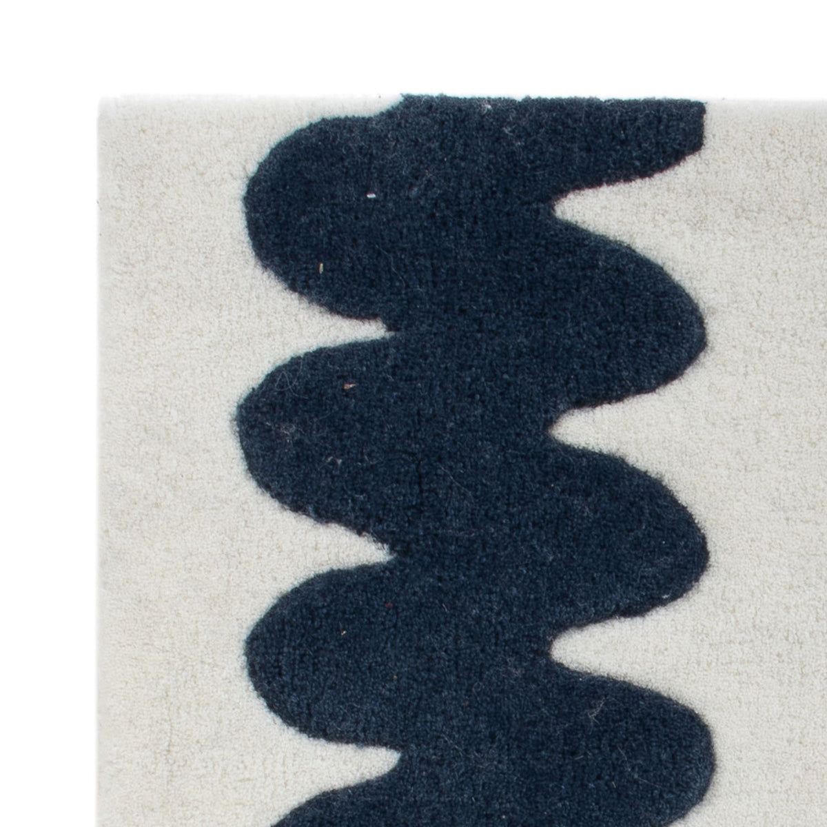 Wollteppich quadratisch  - 60 x 60 cm - mehrfarbig