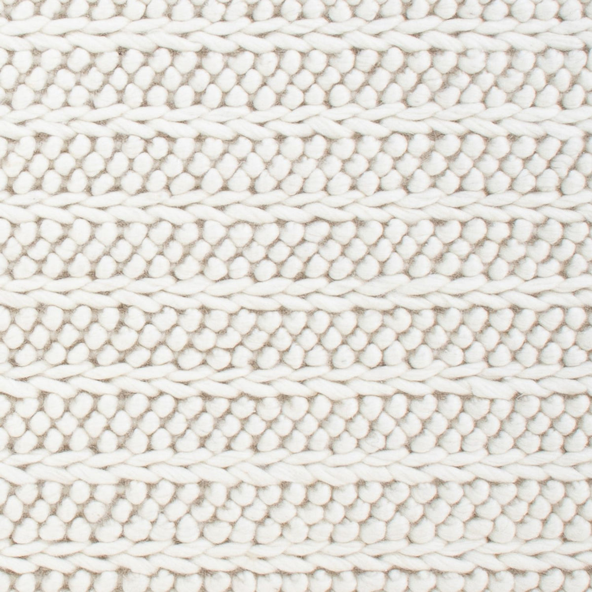 Wollteppich - 95 x 63 cm - hellgrau