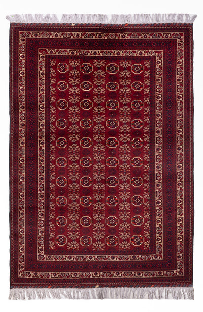 Buchara Teppich 188x280cm - Orientteppich - dunkelrot