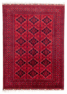 Afghan Teppich - 298 x 198 cm - rot