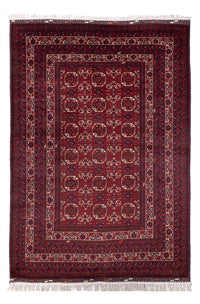 Afghan Teppich - Buchara - 290 x 201 cm - dunkelrot