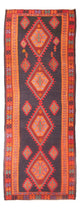 Läufer Kelim - Old - 385 x 145 cm - mehrfarbig