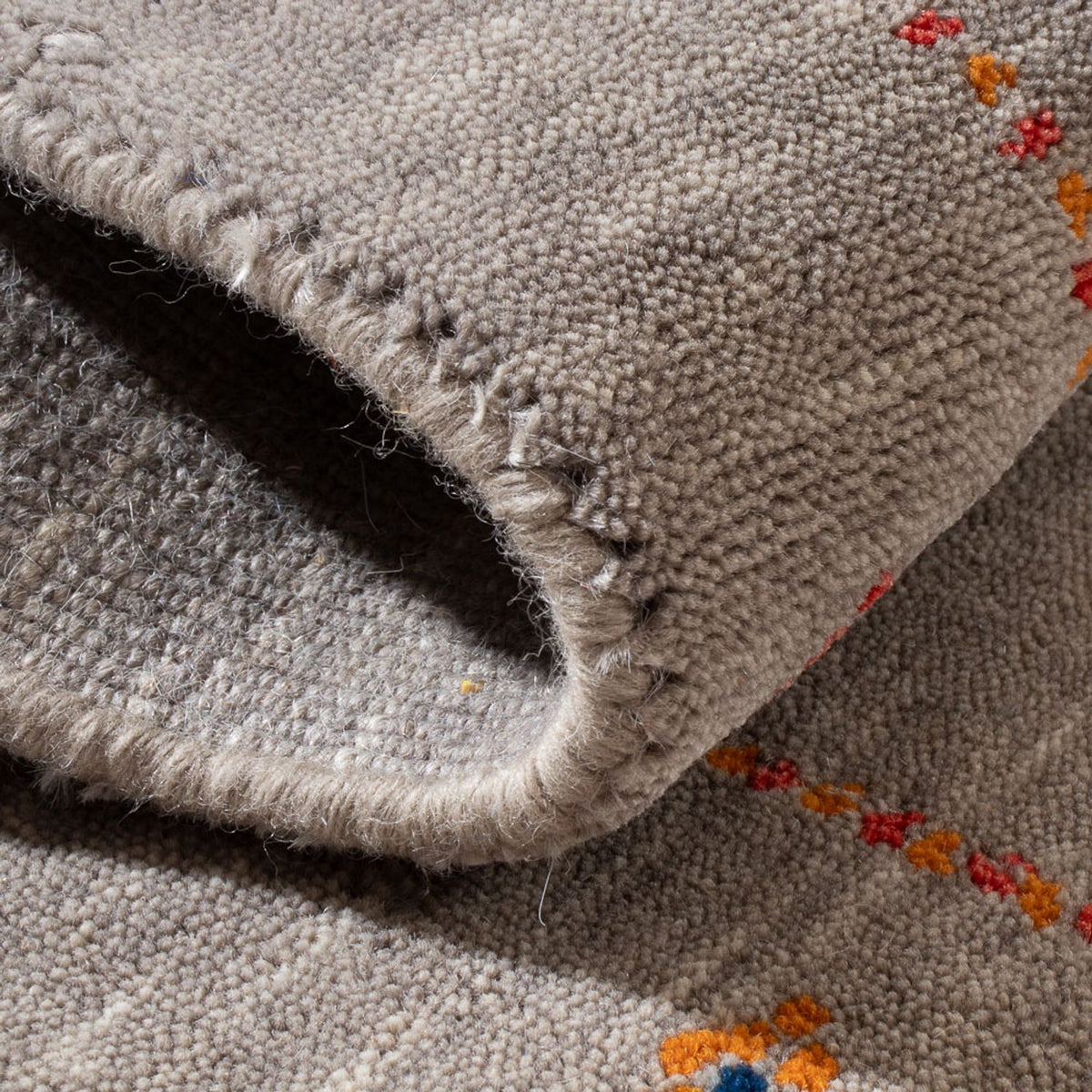 Gabbeh Teppich - Loribaft Softy - 103 x 62 cm - caramel