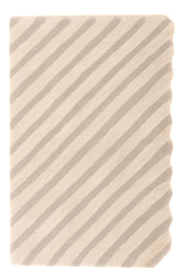Wollteppich - 91 x 61 cm - beige