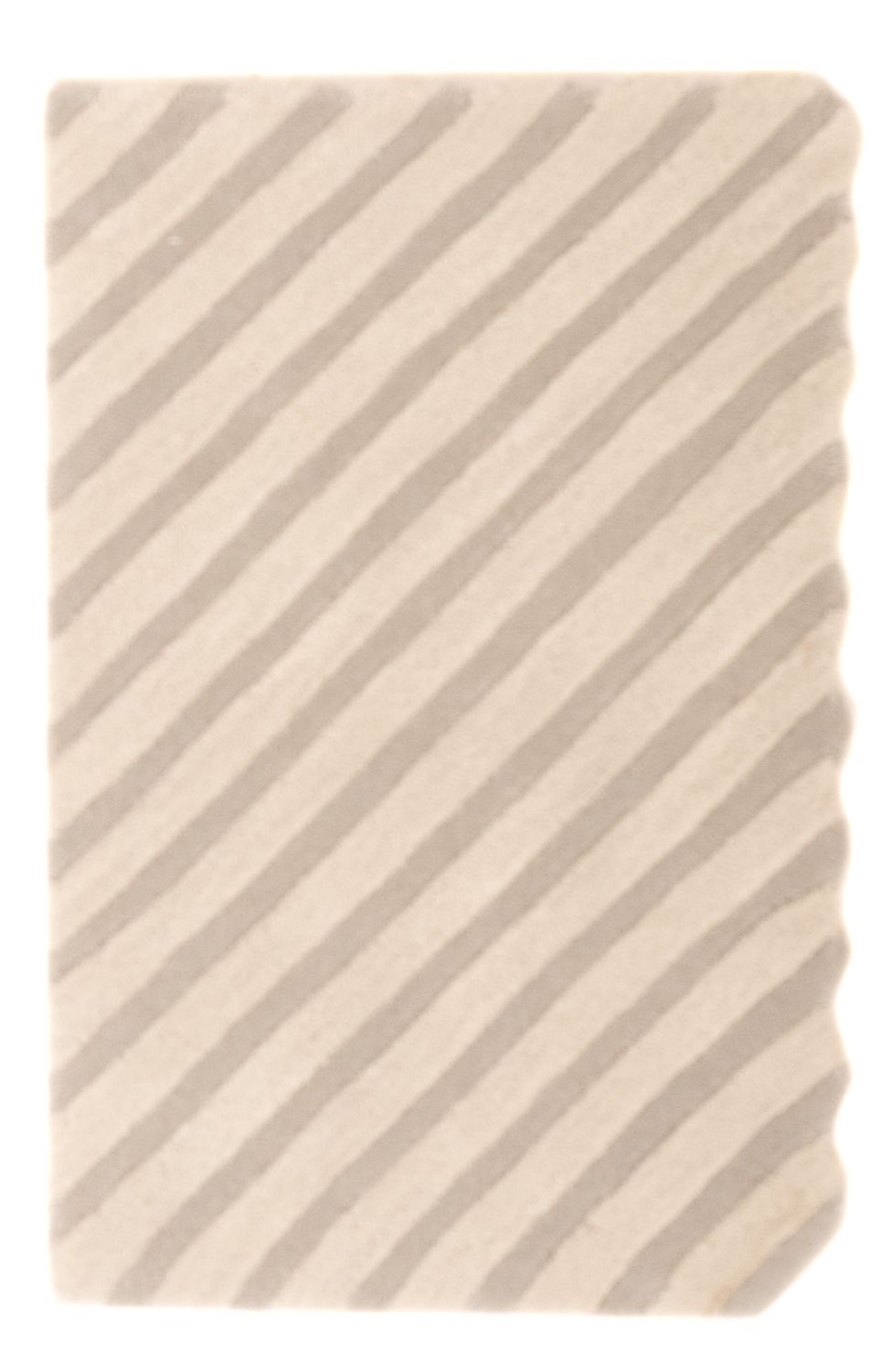 Wollteppich - 91 x 61 cm - beige