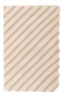 Wollteppich - 91 x 61 cm - beige