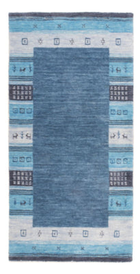 Gabbeh Teppich - Indus - 140 x 70 cm - blau