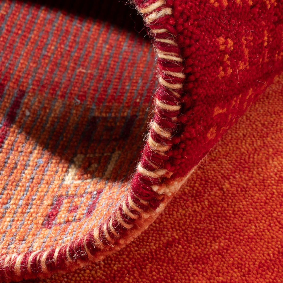 Gabbeh Teppich - Indus - 145 x 70 cm - orange