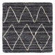 Wollteppich quadratisch  - 42 x 42 cm - anthrazit