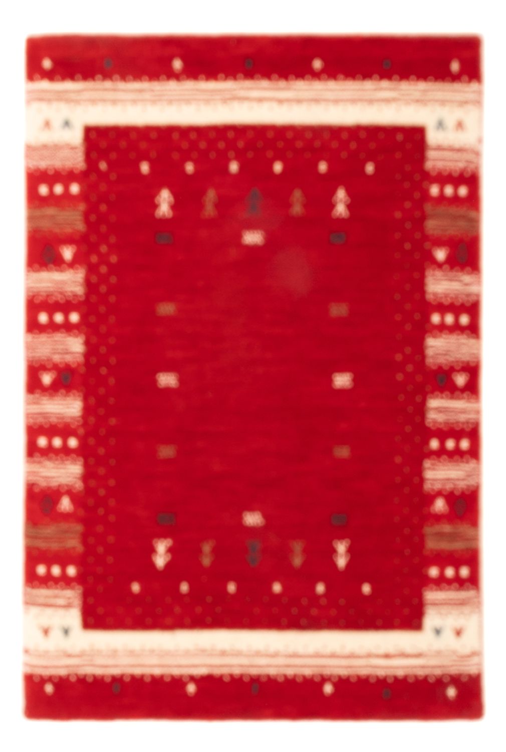 Gabbeh Teppich - Loribaft Softy - 90 x 60 cm - rot