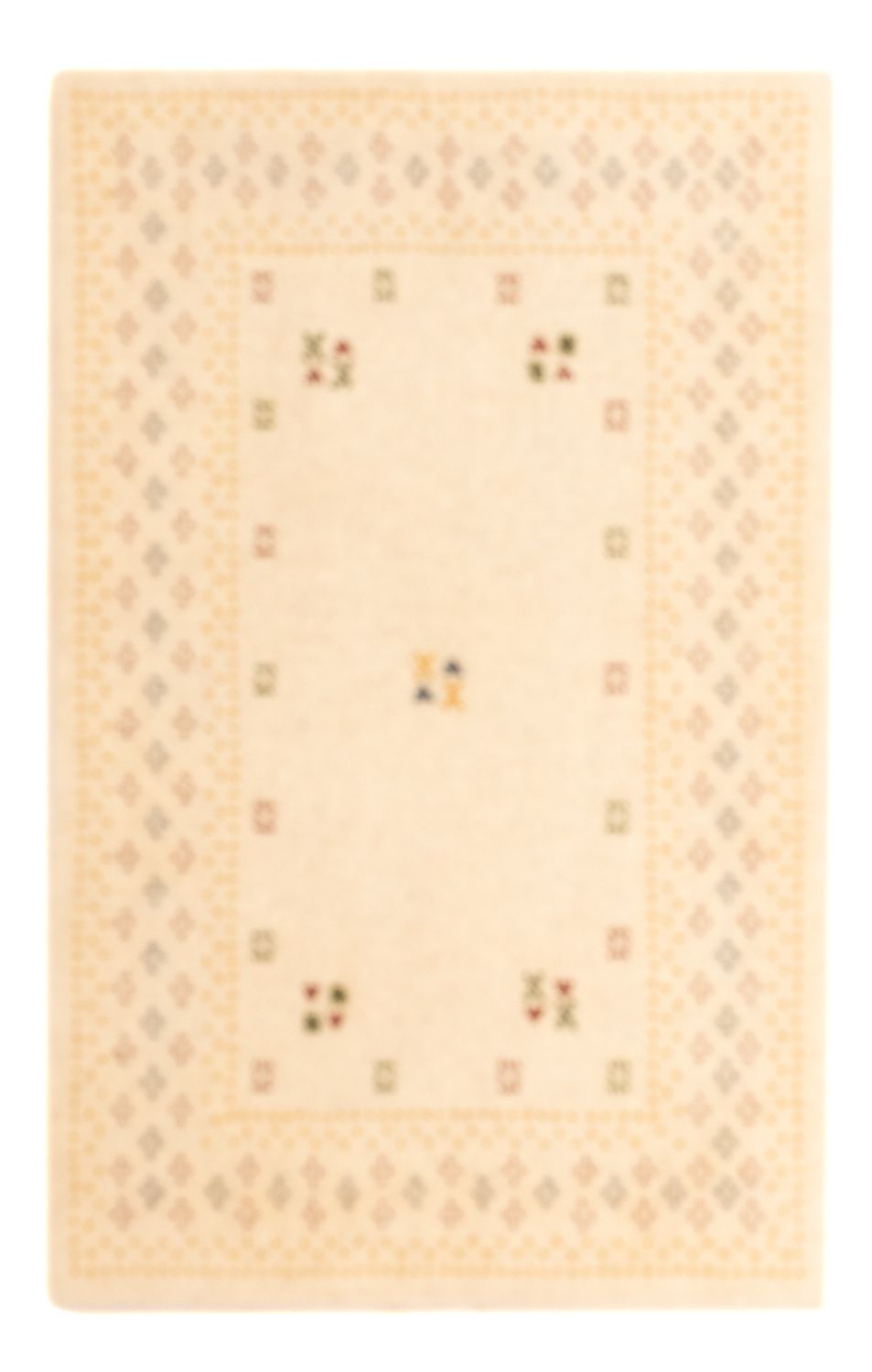 Gabbeh Teppich - Loribaft Softy - 90 x 60 cm - beige