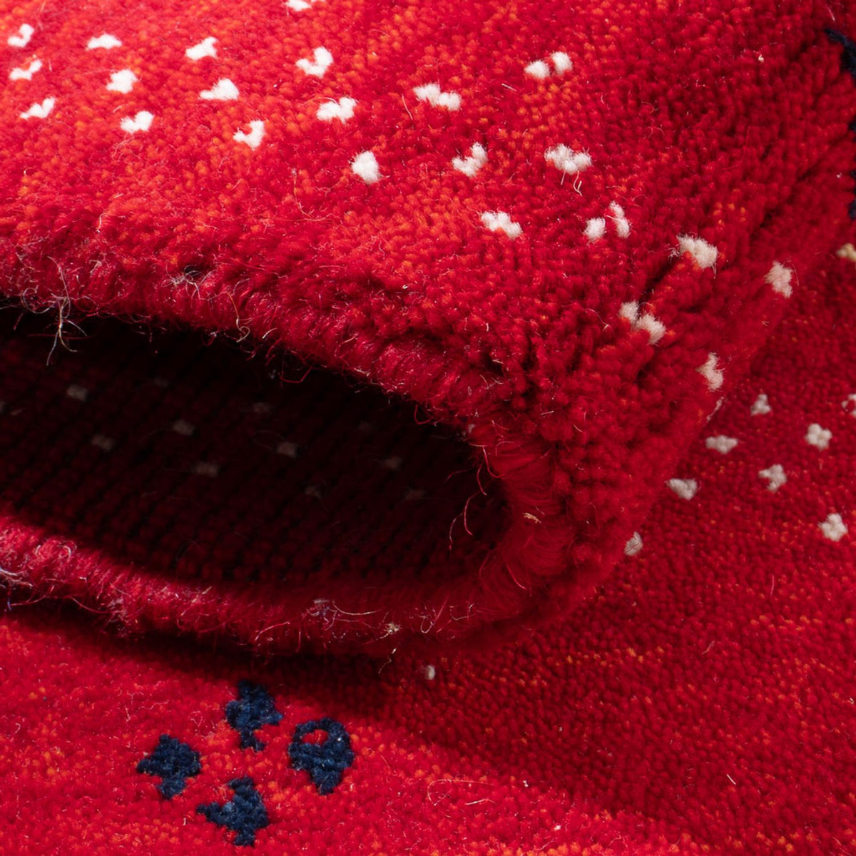 Gabbeh Teppich - Loribaft Softy - 60 x 90 cm - rot