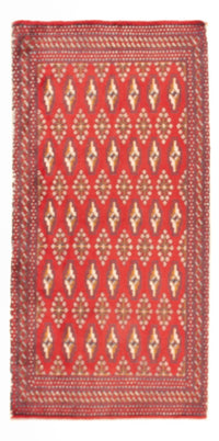 Turkaman Teppich - 130 x 62 cm - rot