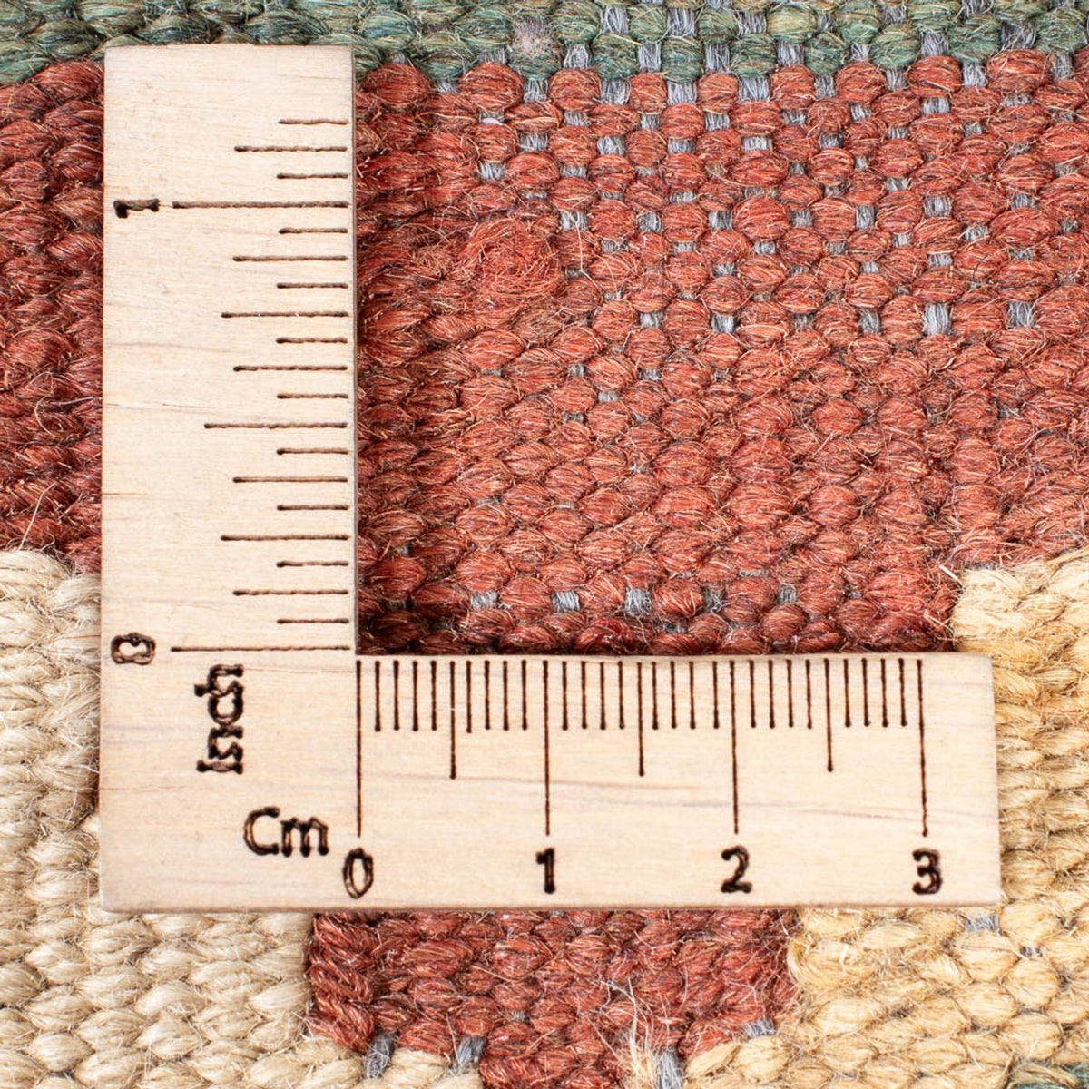 Läufer Kelim - Splash - 315 x 95 cm - hellbeige