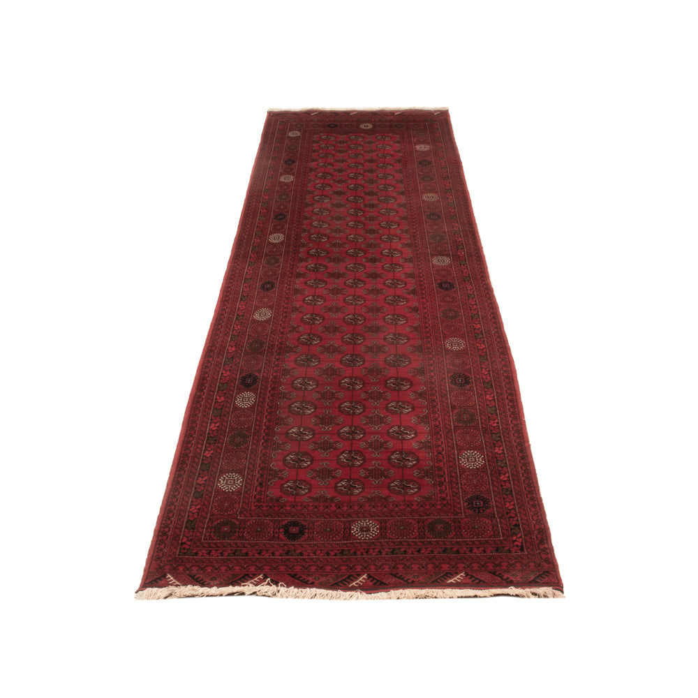 Läufer Afghan - Buchara - 296 x 78 cm - rot