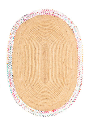 Juteteppich - Dreors - oval
