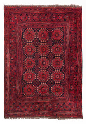 Afghan Teppich - 335 x 240 cm - rot
