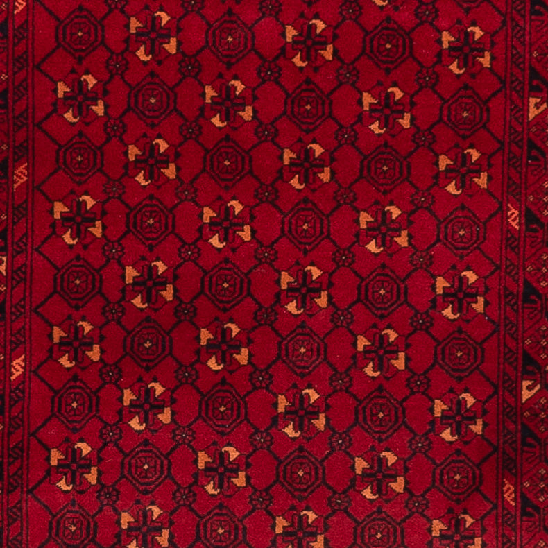 Läufer Afghan - Buchara - 273 x 86 cm - rot