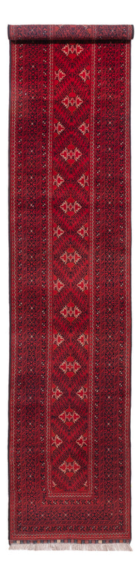 Läufer Afghan - 388 x 77 cm - rot