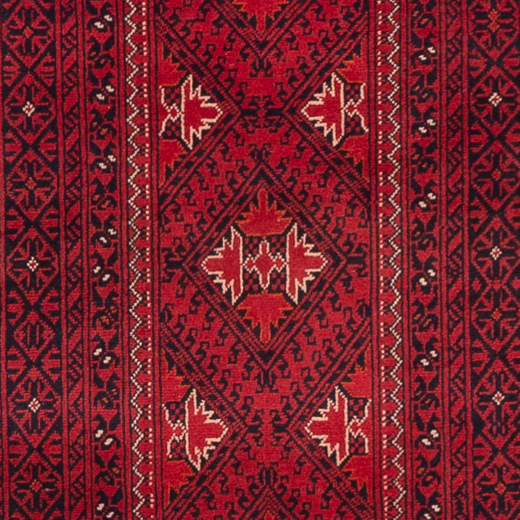 Läufer Afghan - 388 x 77 cm - rot