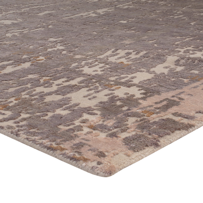 Designer Teppich - 197 x 154 cm - silber