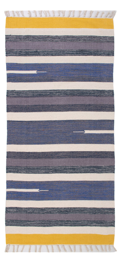Kelim Modern Teppich 70x150cm - mehrfarbig