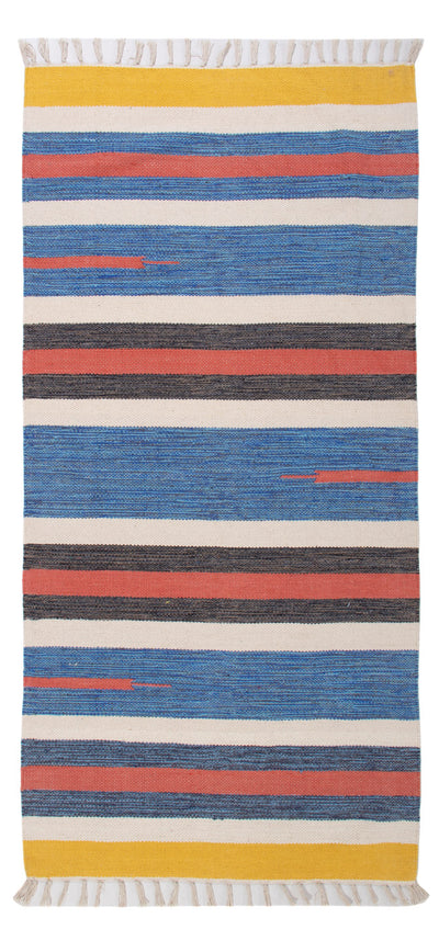 Kelim Modern Teppich 70x150cm - mehrfarbig