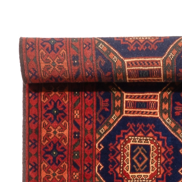 Läufer Afghan - 409 x 86 cm - dunkelbeige