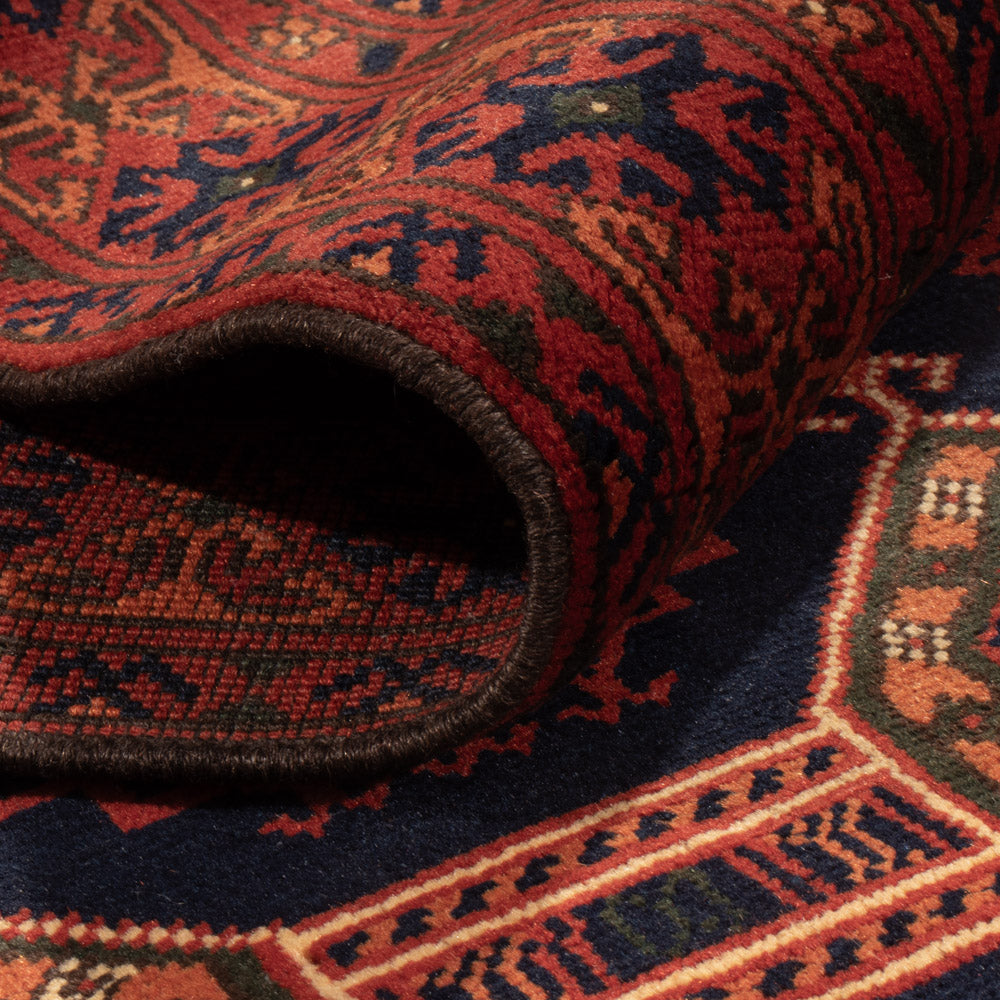 Läufer Afghan - 409 x 86 cm - dunkelbeige